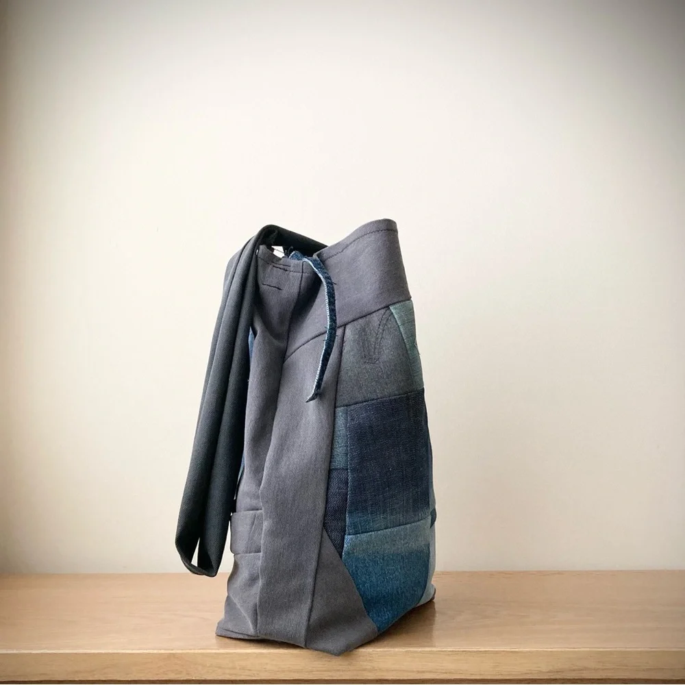 joodito origami cocoon sling crossbody hobo tote bag handbag japanese patchwork - Picture 9 of 10